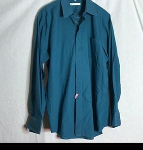 Damante' Tailored 17.5 Teal dress shirt